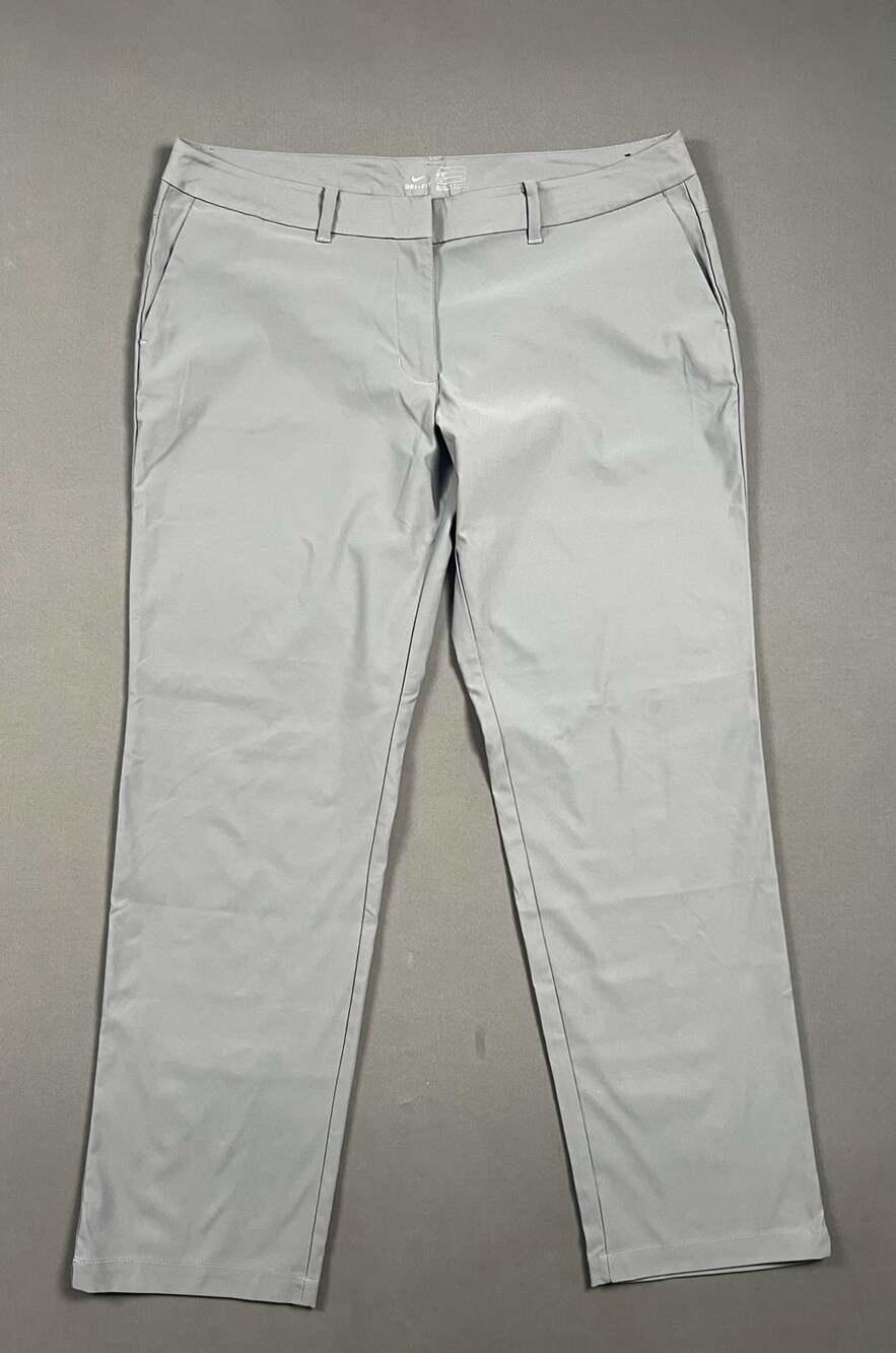 Nike Dri-Fit Pants Size 14 Gray Polyester Golf